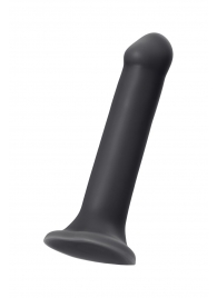 Черный фаллос на присоске Silicone Bendable Dildo XL - 20 см. - Strap-on-me - купить с доставкой в Екатеринбурге