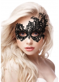 Черная кружевная маска ручной работы Royal Black Lace Mask - Shots Media BV купить с доставкой