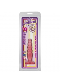 Розовая анальная пробка Crystal Jellies 5  Anal Delight - 14 см. - Doc Johnson