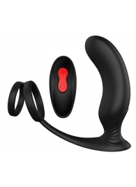 Черный массажер простаты REMOTE P-PLEASER - Dream Toys - в Екатеринбурге купить с доставкой