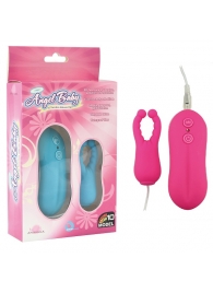 Розовый вибростимулятор с усиками Angel Baby NIpple Cock clips - Howells - в Екатеринбурге купить с доставкой
