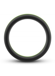 Черно-зеленое эрекционное кольцо Silicone Go Pro Cock Ring - Blush Novelties - в Екатеринбурге купить с доставкой