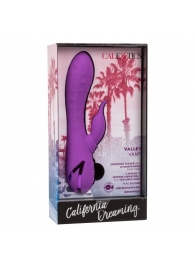 Фиолетовый вибратор-кролик Valley Vamp - 21,5 см. - California Exotic Novelties
