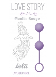 Сиреневые вагинальные шарики Love Story Moulin Rouge - Lola Games