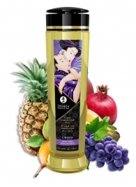 Массажное масло Libido Exotic Fruits с ароматом экзотических фруктов - 240 мл. - Shunga - купить с доставкой в Екатеринбурге