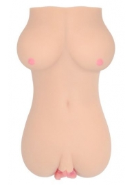 Телесный вибромастурбатор-вагина Clara OnaHole с имитацией груди - KOKOS - в Екатеринбурге купить с доставкой