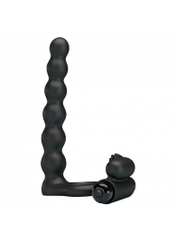 Черная насадка для двойной стимуляции Hercules Penis Sheath III - 15,3 см. - Baile - купить с доставкой #SOTBIT_REGIONS_UF_V_REGION_NAME#