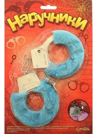 Голубые плюшевые наручники с ключиками - Сима-Ленд - купить с доставкой в Екатеринбурге