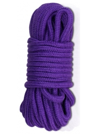 Фиолетовая верёвка для любовных игр - 10 м. - Lovetoy - купить с доставкой в Екатеринбурге