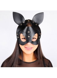 Черная маска с ушками и заклепками - Notabu - купить с доставкой в Екатеринбурге