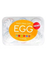 Набор из 6 мастурбаторов Tenga EGG Easy Beat с различным рельефом - Tenga - в Екатеринбурге купить с доставкой