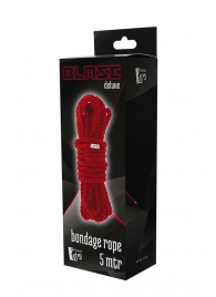 Красная веревка для шибари DELUXE BONDAGE ROPE - 5 м. - Dream Toys - купить с доставкой в Екатеринбурге