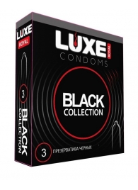 Черные презервативы LUXE Royal Black Collection - 3 шт. - Luxe - купить с доставкой в Екатеринбурге