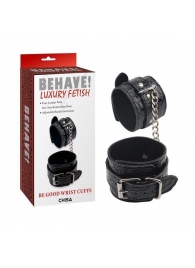 Черные наручники Be good Wrist Cuffs - Chisa - купить с доставкой в Екатеринбурге