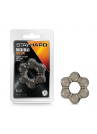 Дымчатое эрекционное кольцо Stay Hard Thick Bead Cock Ring - Blush Novelties - в Екатеринбурге купить с доставкой