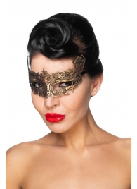 Золотистая карнавальная маска  Хассалех - Джага-Джага купить с доставкой