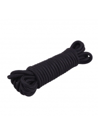 Хлопковая черная верёвка для любовных игр Mini Silk Rope - 10 м. - Chisa - купить с доставкой в Екатеринбурге