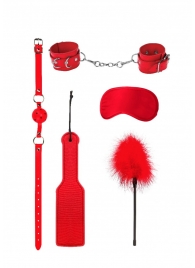 Красный игровой набор БДСМ Introductory Bondage Kit №4 - Shots Media BV - купить с доставкой в Екатеринбурге