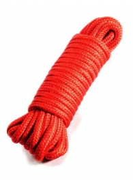 Красная верёвка для бондажа и декоративной вязки - 10 м. - Eroticon - купить с доставкой в Екатеринбурге