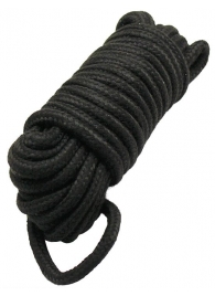 Черная верёвка для бондажа и декоративной вязки - 10 м. - Eroticon - купить с доставкой в Екатеринбурге