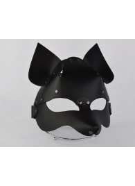 Черная кожаная маска  Лиса - Sitabella - купить с доставкой в Екатеринбурге