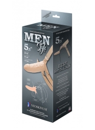 Телесный мужской парапротез MEN STYLE - 15 см. - LOVETOY (А-Полимер) - купить с доставкой в Екатеринбурге