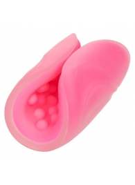 Розовый рельефный мастурбатор Beaded Grip - California Exotic Novelties - в Екатеринбурге купить с доставкой