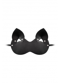 Закрытая черная маска  Кошка - Штучки-дрючки - купить с доставкой в Екатеринбурге