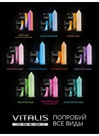 Презервативы Vitalis Premium Mix - 15 шт. - Vitalis - купить с доставкой в Екатеринбурге