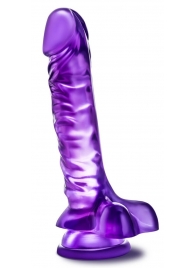 Фиолетовый фаллоимитатор Basic 8 - 22,86 см. - Blush Novelties