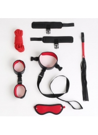Черно-красный эротический набор из 7 предметов - Сима-Ленд - купить с доставкой в Екатеринбурге
