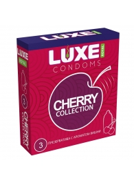 Презервативы с ароматом вишни LUXE Royal Cherry Collection - 3 шт. - Luxe - купить с доставкой в Екатеринбурге