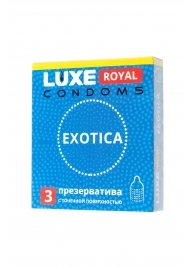 Текстурированные презервативы LUXE Royal Exotica - 3 шт. - Luxe - купить с доставкой в Екатеринбурге