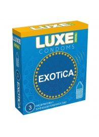 Текстурированные презервативы LUXE Royal Exotica - 3 шт. - Luxe - купить с доставкой в Екатеринбурге
