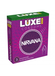 Презервативы с увеличенным количеством смазки LUXE Royal Nirvana - 3 шт. - Luxe - купить с доставкой в Екатеринбурге