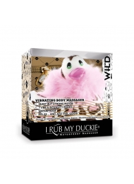 Белый вибратор-уточка I Rub My Duckie 2.0 Wild с леопардовым принтом - Big Teaze Toys - купить с доставкой в Екатеринбурге
