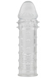 Прозрачная реалистичная насадка на пенис Extra Texture Sleeve - 16,2 см. - Chisa - в Екатеринбурге купить с доставкой