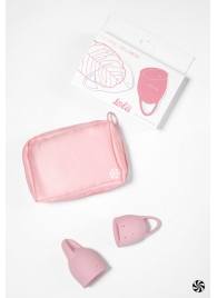 Набор из 2 розовых менструальных чаш Magnolia - Lola toys - купить с доставкой в Екатеринбурге