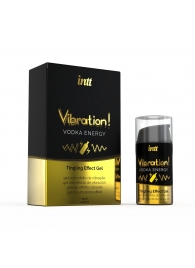 Жидкий интимный гель с эффектом вибрации Vibration! Vodka Energy - 15 мл. - INTT - купить с доставкой в Екатеринбурге