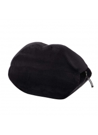 Черная микрофибровая подушка для любви Kiss Wedge - Liberator - купить с доставкой в Екатеринбурге