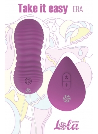 Фиолетовые вагинальные виброшарики Era с пультом ДУ - Lola Games