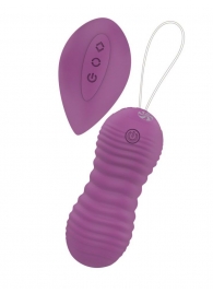 Фиолетовые вагинальные виброшарики Era с пультом ДУ - Lola Games
