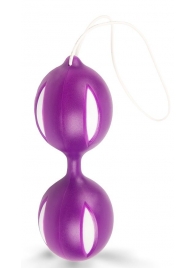 Фиолетовые вагинальные шарики с петелькой - Brazzers