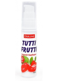 Гель-смазка Tutti-frutti со вкусом барбариса - 30 гр. - Биоритм - купить с доставкой в Екатеринбурге