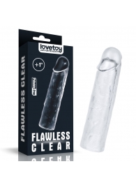 Прозрачная насадка-удлинитель Flawless Clear Penis Sleeve Add 1 - 15,5 см. - Lovetoy - в Екатеринбурге купить с доставкой