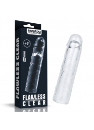 Прозрачная насадка-удлинитель Flawless Clear Penis Sleeve Add 2 - 19 см. - Lovetoy - в Екатеринбурге купить с доставкой