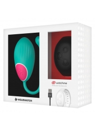 Зеленое виброяйцо с черным пультом-часами Wearwatch Egg Wireless Watchme - DreamLove