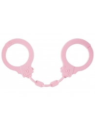 Розовые силиконовые наручники Suppression - Lola toys - купить с доставкой в Екатеринбурге