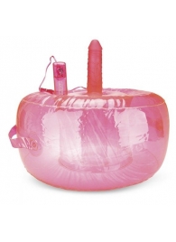 Розовая надувная подушка для секса в вибратором - Lux Fetish - купить с доставкой в Екатеринбурге