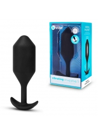 Черная вибропробка для ношения Vibrating Snug Plug 5 - 16,5 см. - b-Vibe